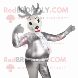 Silver Reindeer mascotte...