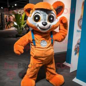 Orange Lemur mascotte...