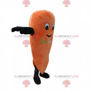 Mascote de cenoura super fofo. Fantasia de cenoura -
