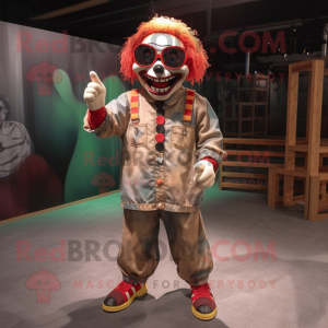  Böser Clown Maskottchen...