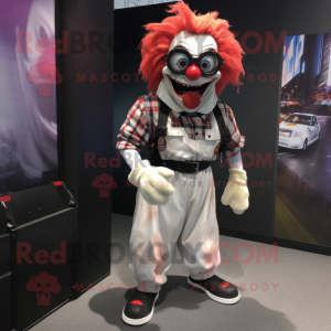 nan Evil Clown mascot costume character dressed with a Cargo Pants and Sunglasses