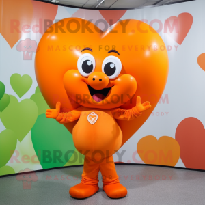Orange hjerteformede...