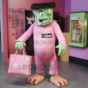 Pink Frankenstein maskot...