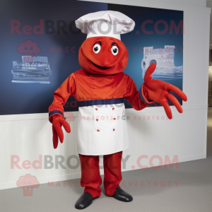 Postava maskota Red Lobster...