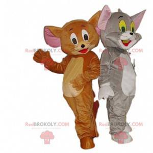 Duo de mascotte de Tom & Jerry. Costume de Tom & Jerry -
