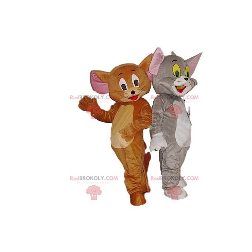 Dupla de mascotes de Tom e Jerry. Fantasia de Tom e Jerry -