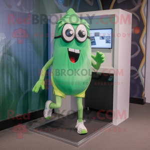 Green Ghost maskot kostume...