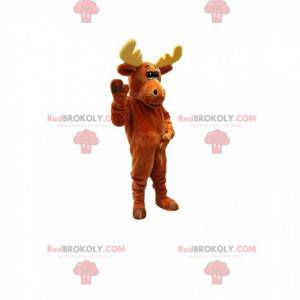 Mascotte de caribou marron. Costume de caribou - Redbrokoly.com