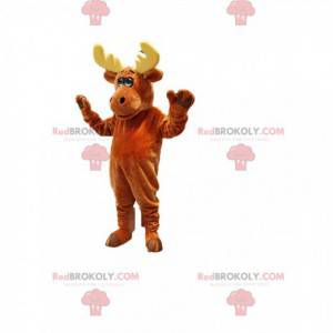 Brown caribou mascot. Caribou costume - Redbrokoly.com