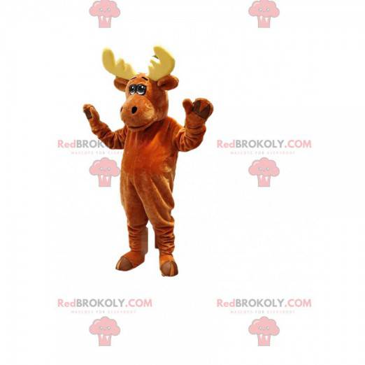 Mascote marrom do caribu. Fantasia de caribu - Redbrokoly.com