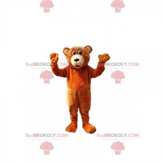 Mascotte d'ours brun. Costume d'ours brun - Redbrokoly.com