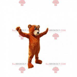 Brun bjørn maskot. Brun bjørn kostume - Redbrokoly.com