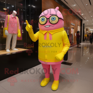 Sitrongul Rosa maskot drakt...