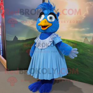Blue Chicken maskot kostume...