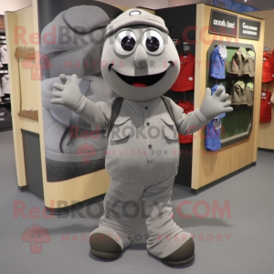 Grey Pepper maskot kostume...