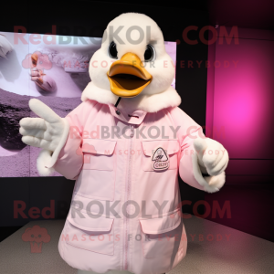 Pink Goose mascotte kostuum...