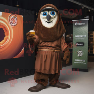 Rust Guinness mascot costume character dressed with a Shorts and Shawls