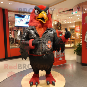 Red Crow maskot kostume...