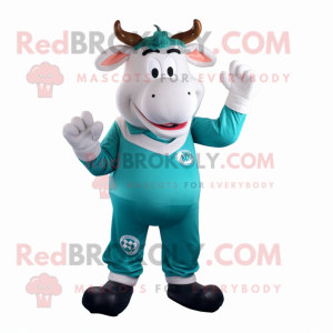 Postava maskota Teal Bull...