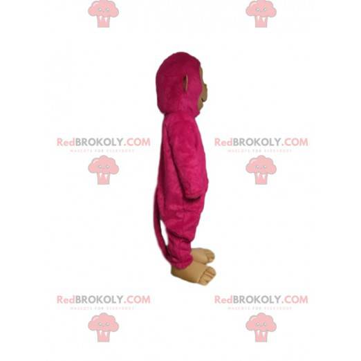 Fuchsia Affenmaskottchen. Fuchsia Affen Kostüm - Redbrokoly.com