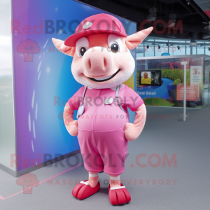 Różowa świnia w kostiumie...