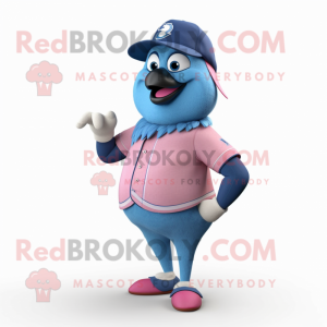 Pink Blue Jay mascotte...