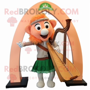 Peach Celtic Harp maskot...