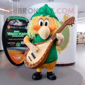 Peach Celtic Harp maskot...