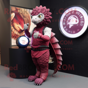 Maroon Pangolin mascotte...