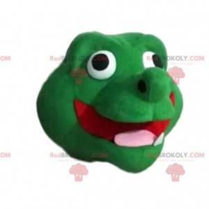 Cabeza de mascota dragón verde súper divertido - Redbrokoly.com