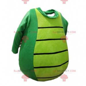 Tête de mascotte de dragon vert super fun - Redbrokoly.com
