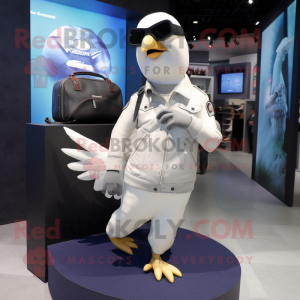 White Pigeon maskot kostume...