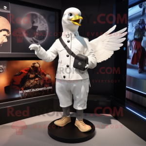 White Pigeon maskot kostume...