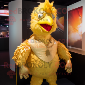 Gold Chicken mascotte...