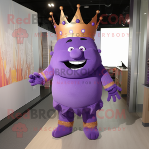 Purple King maskot drakt...