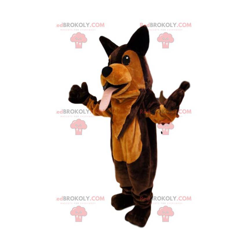 Super vtipný hnědý a oranžový psí maskot. Kostým pro psa - Super vtipný hnědý a oranžový psí maskot. Kostým pro psa -