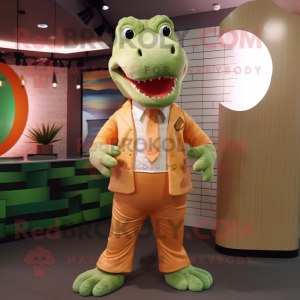 Peach Crocodile mascotte...