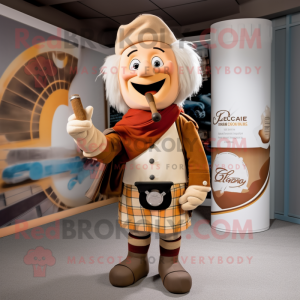 Beige sækkepibe maskot...
