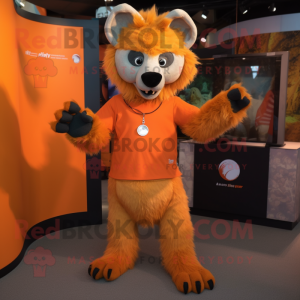 Oranje Hyena mascotte...