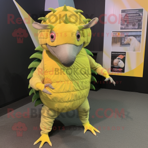 Citrongul Armadillo maskot...