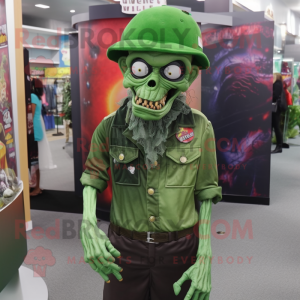 Forest Green Zombie maskot...