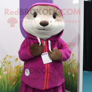 Magenta Otter mascotte...