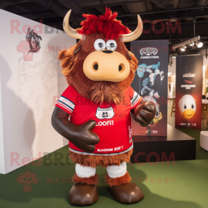 Red Yak mascotte kostuum...