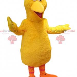 Mascota de pato amarillo muy cómico. Disfraz de pato -