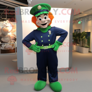 Navy Leprechaun maskot...