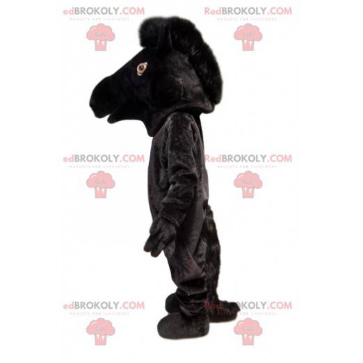 Sort hest maskot. Sort hest kostume - Redbrokoly.com
