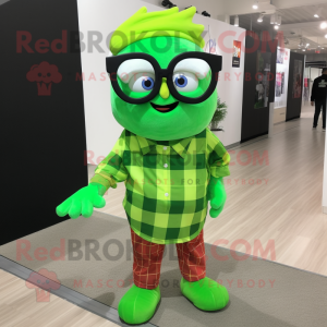 Lime Green Onion mascotte...