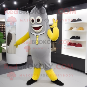 Postava maskota šedého...