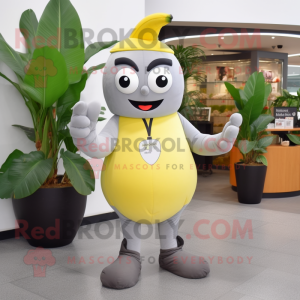 Grijze banaan mascotte...