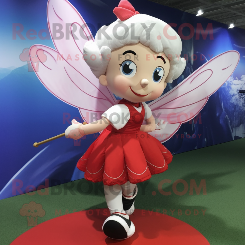 nan Cupid mascot costume character dressed with a Wrap Skirt and Lapel pins nan Cupid mascot costume character dressed with a Wrap Skirt and Lapel pins